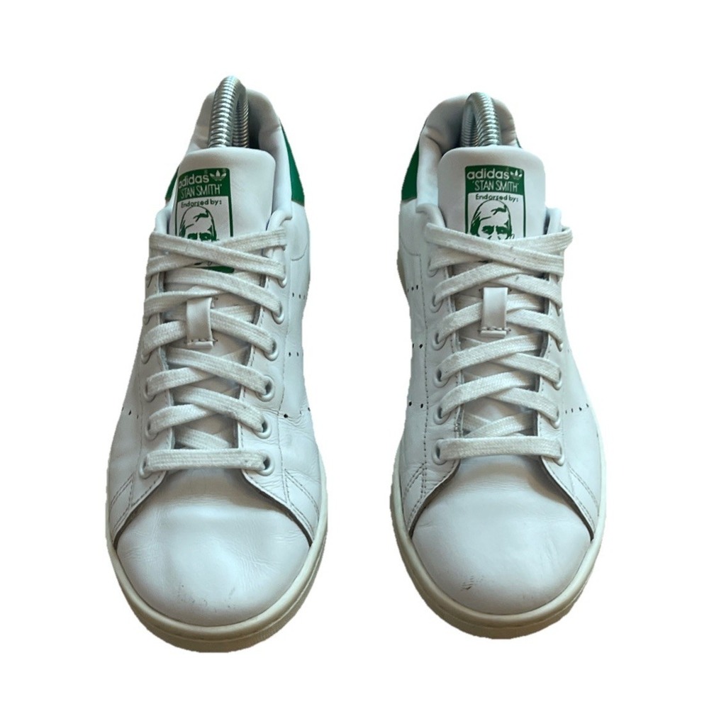 Adidas Stan Smith White Green Women's Size 6.5‎ Sneakers Tennis Shoes
